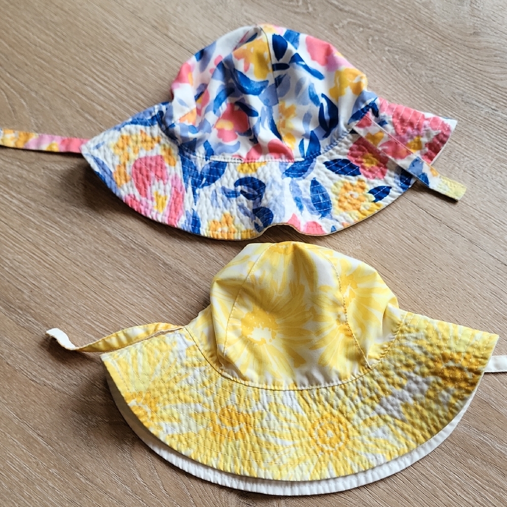 Set Of 2 Carters Reversible Sunhats